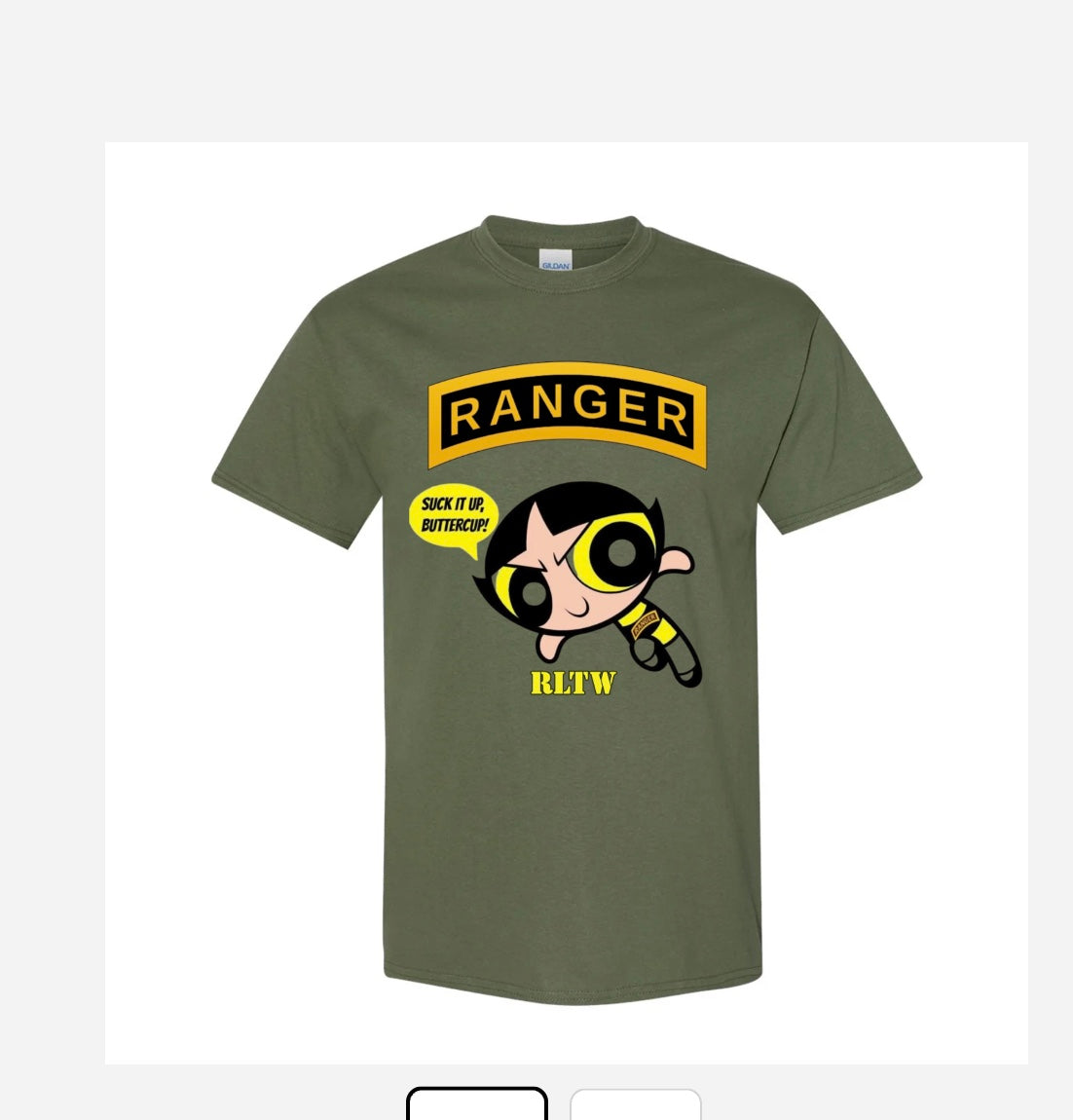 RLTW Short sleeve Cotton T-Shirt - Military Green