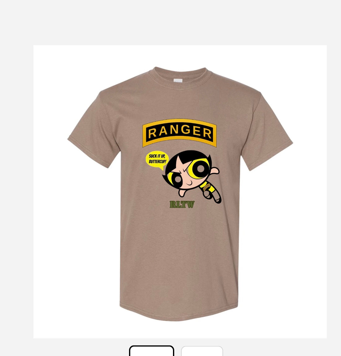RLTW Short sleeve Cotton T-Shirt - Brown Savana