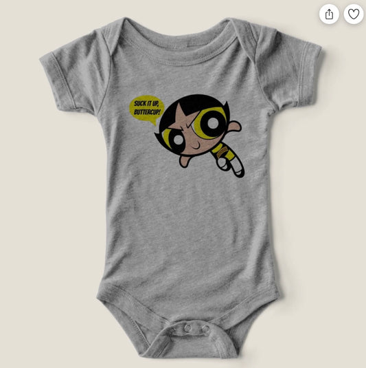 Miss Buttercup Tri-Blend Onesie